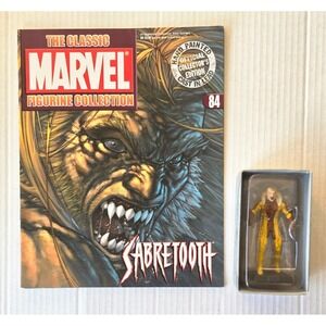 Eaglemoss 1:16 Classic Marvel Figurine w/Book:‎ Sabertooth #84
